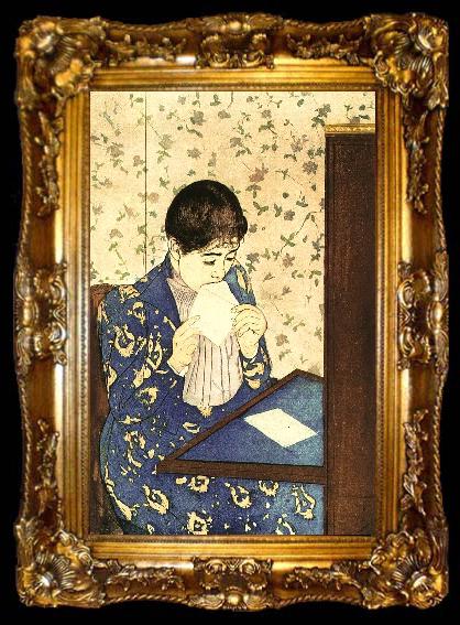 framed  Mary Cassatt The Letter, ta009-2